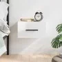 Mesita de noche de pared blanco brillo 35x35x20 cm | Foro24.es | Tu tienda online para hogar, jardín y más Foro24.es