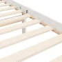 White solid wood bed frame with headboard 200x200cm by vidaXL, Beds and slatted bases - Ref: Foro24-3195307, Price: 157,12 €,...