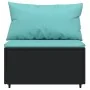 Juego de jardín con cojines 4 piezas ratán sintético negro von , Outdoor-Sofas - Ref: Foro24-319799, Preis: 235,55 €, Rabatt:...