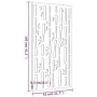 Adorno de pared de jardín acero corten diseño bambú 105x55 cm von , Poster, Drucke und visuelle Kunst - Ref: Foro24-824481, P...
