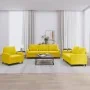 Juego de sofás con cojines 3 piezas terciopelo amarillo de , Sofás - Ref: Foro24-3201482, Precio: 543,45 €, Descuento: -5%%