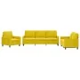 Juego de sofás con cojines 3 piezas terciopelo amarillo de , Sofás - Ref: Foro24-3201482, Precio: 543,45 €, Descuento: -5%%