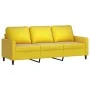 Juego de sofás con cojines 3 piezas terciopelo amarillo de , Sofás - Ref: Foro24-3201482, Precio: 543,45 €, Descuento: -5%%