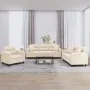 Juego de sofás con cojines 3 piezas tela microfibra beige | Foro24.es | Tu tienda online para hogar, jardín y más Foro24.es