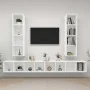 Muebles de salón de pared 4 piezas madera de ingeniería blanco by , TV Furniture - Ref: Foro24-3079889, Price: 225,74 €, Disc...