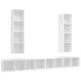 Muebles de salón de pared 4 piezas madera de ingeniería blanco by , TV Furniture - Ref: Foro24-3079889, Price: 225,74 €, Disc...