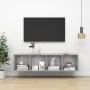 Mueble TV pared madera contrachapada hormigón 37x37x142,5 cm | Foro24.es | Tu tienda online para hogar, jardín y más Foro24.es