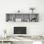 Mueble TV pared madera contrachapada hormigón 37x37x142,5 cm | Foro24.es | Tu tienda online para hogar, jardín y más Foro24.es