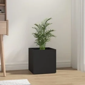 Jardinera de madera contrachapada negra 40x40x40 cm de , Maceteros y jardineras - Ref: Foro24-808793, Precio: 31,58 €, Descue...