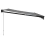 Toldo retráctil aluminio y tela gris antracita 4x3 m by , Awnings - Ref: Foro24-3154463, Price: 288,52 €, Discount: -5%%