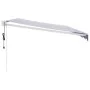 Toldo retráctil automático azul y blanco 5x3 m by , Awnings - Ref: Foro24-3154475, Price: 418,65 €, Discount: -5%%