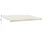 Toldo retráctil automático color crema 5x3 m de , Toldos - Ref: Foro24-3154480, Precio: 435,98 €, Descuento: -5%%