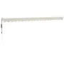 Toldo retráctil automático color crema 5x3 m de , Toldos - Ref: Foro24-3154480, Precio: 435,98 €, Descuento: -5%%