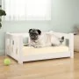 Cama para perros madera maciza de pino blanco 65,5x50,5x28 cm de , Camas para perros - Ref: Foro24-820188, Precio: 51,78 €, D...