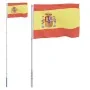 Mástil y bandera de España aluminio 5,55 m by , Flags and windsocks - Ref: Foro24-3147138, Price: 53,55 €, Discount: -5%%