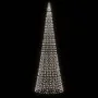 Árbol de Navidad en asta de bandera 1534 LED blanco frío 500 cm | Foro24.es | Tu tienda online para hogar, jardín y más Foro24.es