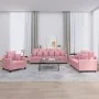 Juego de sofás con cojines 3 piezas terciopelo rosa von , Sofas - Ref: Foro24-3201683, Preis: 696,29 €, Rabatt: -5%%