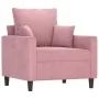 Juego de sofás con cojines 3 piezas terciopelo rosa von , Sofas - Ref: Foro24-3201683, Preis: 696,29 €, Rabatt: -5%%