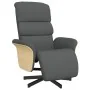 Sillón reclinable con reposapiés tela gris oscuro | Foro24.es | Tu tienda online para hogar, jardín y más Foro24.es