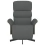 Sillón reclinable con reposapiés tela gris oscuro | Foro24.es | Tu tienda online para hogar, jardín y más Foro24.es