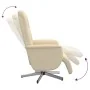 Sillón reclinable con reposapiés tela color crema | Foro24.es | Tu tienda online para hogar, jardín y más Foro24.es