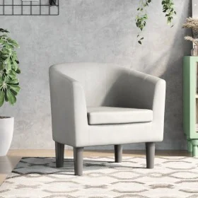 Sillón cuero sintético blanco by , Armchairs - Ref: Foro24-356488, Price: 157,37 €, Discount: -5%%