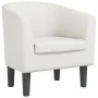 Sillón cuero sintético blanco de , Sillones - Ref: Foro24-356488, Precio: 157,37 €, Descuento: -5%%