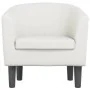 Sillón cuero sintético blanco de , Sillones - Ref: Foro24-356488, Precio: 157,37 €, Descuento: -5%%