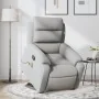 Sillón de masaje reclinable de pie de tela gris claro by , Armchairs - Ref: Foro24-3204992, Price: 300,84 €, Discount: -5%%