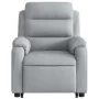 Sillón de masaje reclinable de pie de tela gris claro by , Armchairs - Ref: Foro24-3204992, Price: 300,84 €, Discount: -5%%