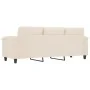 Sofá de 3 plazas de tela de microfibra beige 180 cm de , Sofás - Ref: Foro24-359572, Precio: 359,61 €, Descuento: -5%%