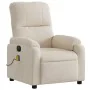 Sillón reclinable de masaje eléctrico tela de microfibra beige by , Armchairs - Ref: Foro24-3204927, Price: 307,41 €, Discoun...