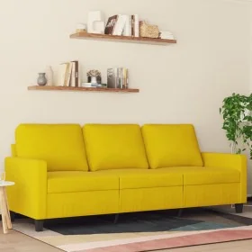 Sofá de 3 plazas terciopelo amarillo 180 cm von , Sofas - Ref: Foro24-359215, Preis: 215,78 €, Rabatt: -5%%