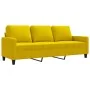 Sofá de 3 plazas terciopelo amarillo 180 cm von , Sofas - Ref: Foro24-359215, Preis: 215,78 €, Rabatt: -5%%