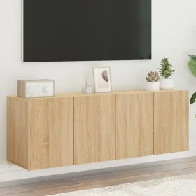 Muebles para TV de pared 2 unidades roble Sonoma 60x30x41 cm by , TV Furniture - Ref: Foro24-836943, Price: 78,12 €, Discount...