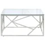 Mesa de centro plateada acero inoxidable y vidrio templado de , Mesas de centro - Ref: Foro24-349945, Precio: 166,70 €, Descu...