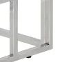 Mesa consola acero inoxidable plateado y vidrio templado de , Mesas consola - Ref: Foro24-350001, Precio: 190,56 €, Descuento...