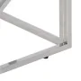 Mesa de centro plateada acero inoxidable y vidrio templado | Foro24.es | Tu tienda online para hogar, jardín y más Foro24.es