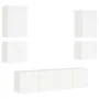 Muebles de TV de pared 6 piezas madera de ingeniería blanco | Foro24.es | Tu tienda online para hogar, jardín y más Foro24.es