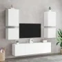 Muebles de TV de pared 6 piezas madera de ingeniería blanco | Foro24.es | Tu tienda online para hogar, jardín y más Foro24.es