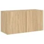 Muebles de TV de pared 6 pzas madera de ingeniería roble Sonoma by , TV Furniture - Ref: Foro24-3216473, Price: 182,50 €, Dis...