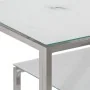 Mesa consola acero inoxidable plateado y vidrio templado | Foro24.es | Tu tienda online para hogar, jardín y más Foro24.es
