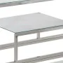 Mesa consola acero inoxidable plateado y vidrio templado | Foro24.es | Tu tienda online para hogar, jardín y más Foro24.es