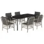 Set comedor jardín 7 pzas y cojines ratán sintético gris claro von , Gartensets - Ref: Foro24-3212178, Preis: 813,05 €, Rabat...