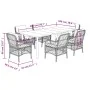 Set comedor jardín 7 pzas y cojines ratán sintético gris claro von , Gartensets - Ref: Foro24-3212178, Preis: 813,05 €, Rabat...