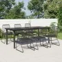 Juego de comedor para jardín 7 piezas ratán PVC negro by , Garden sets - Ref: Foro24-3099213, Price: 538,33 €, Discount: -5%%