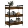 Carrito de cocina madera ingeniería roble ahumado 50x30x70 cm by , Kitchen and dining carts - Ref: Foro24-842358, Price: 51,9...