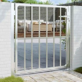 Puerta de jardín de acero inoxidable 100x100 cm by , garden gates - Ref: Foro24-376469, Price: 158,18 €, Discount: -5%%