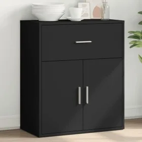 Aparador de madera de ingeniería negro 60x31x70 cm von , Sideboards - Ref: Foro24-840465, Preis: 80,48 €, Rabatt: -5%%