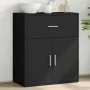 Aparador de madera de ingeniería negro 60x31x70 cm by , Sideboards - Ref: Foro24-840465, Price: 80,48 €, Discount: -5%%